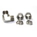 SS Elbow Union Equal Connector Compression Double Ferrule OD Fitting Stainless Steel 304.
